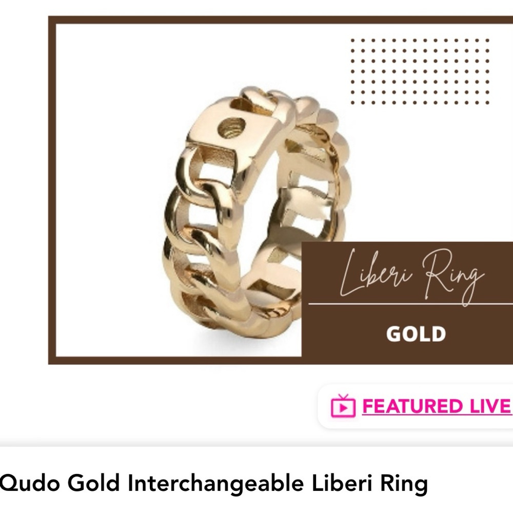 ❤️Qudo Liberi Ring - Size 10 ❤️ in gold